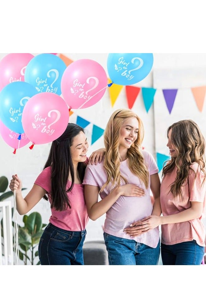 15 -Piece Baby Gender Reveal Balloons, 12 Inch Boy or Girl Balloons Decoration for Boy or Girl Baby Shower Gender Reveal Party Supplies Decoration Kit  - Image 4