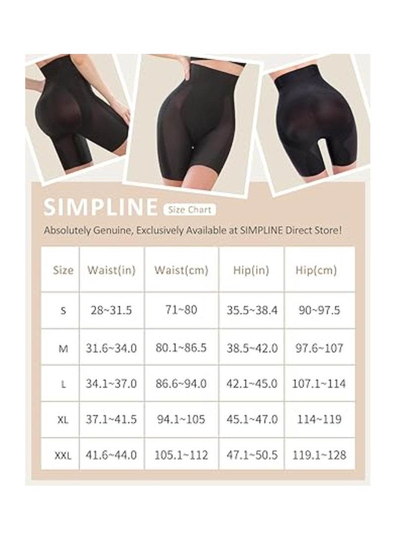 High Waisted Shapewear for Women, Butt Lifter Tummy Control Shorts for Wedding Dresses, Thigh Slimming Body Shaper Shorts (Size L) for a Flattering Silhouette. - Image 2