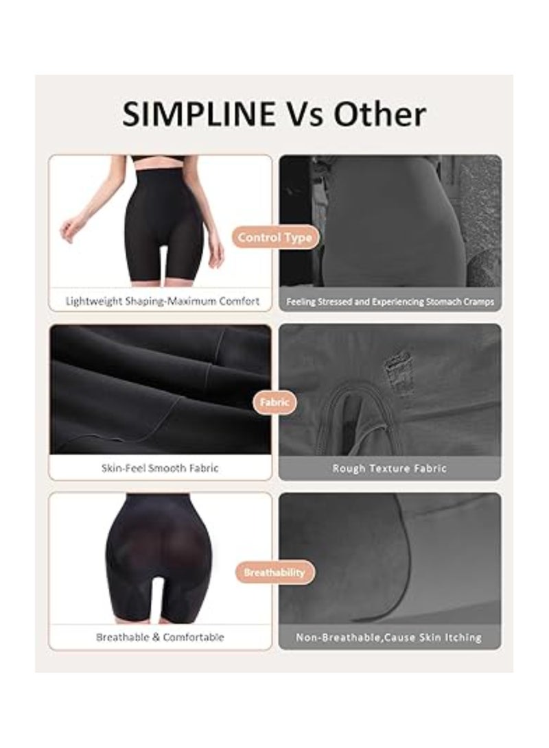 High Waisted Shapewear for Women, Butt Lifter Tummy Control Shorts for Wedding Dresses, Thigh Slimming Body Shaper Shorts (Size L) for a Flattering Silhouette. - Image 4