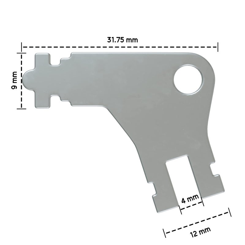 NATIKON Universal Commercial Dispenser Key Replacement Compatible With Many Georgia Pacific Toilet Paper Dispensers And Paper Towel Pack Of 20 - Image 3