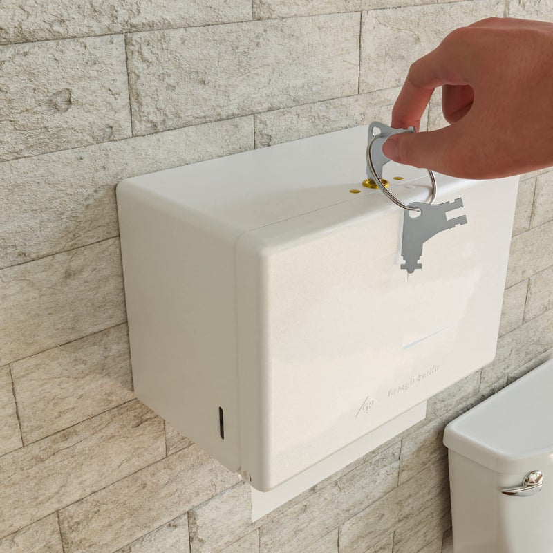 NATIKON Universal Commercial Dispenser Key Replacement Compatible With Many Georgia Pacific Toilet Paper Dispensers And Paper Towel Pack Of 20 - Image 4