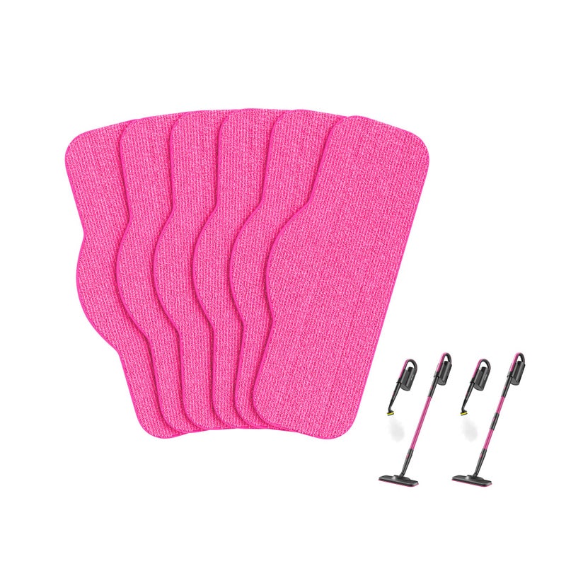 schenley Schenley 6Pack Microfiber Pads for Steam Mop Cleaner Washable and Reusable Replacement Mop Pads Accessories Compatible Steam Mop SLFCSM064  SLFCSM063 