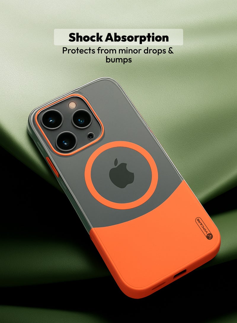 رعاية كبار الشخصيات جراب حماية من السقوط والخدش لهاتف iPhone 16 Pro PC Duo Magcase Magsafe المغناطيسي اللاسلكي للشحن لهاتف iPhone 16 Pro - Image 3