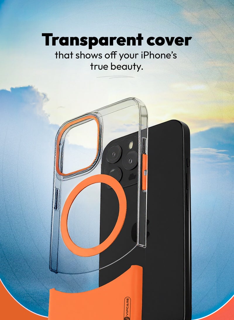 رعاية كبار الشخصيات جراب حماية من السقوط والخدش لهاتف iPhone 16 Pro PC Duo Magcase Magsafe المغناطيسي اللاسلكي للشحن لهاتف iPhone 16 Pro - Image 5