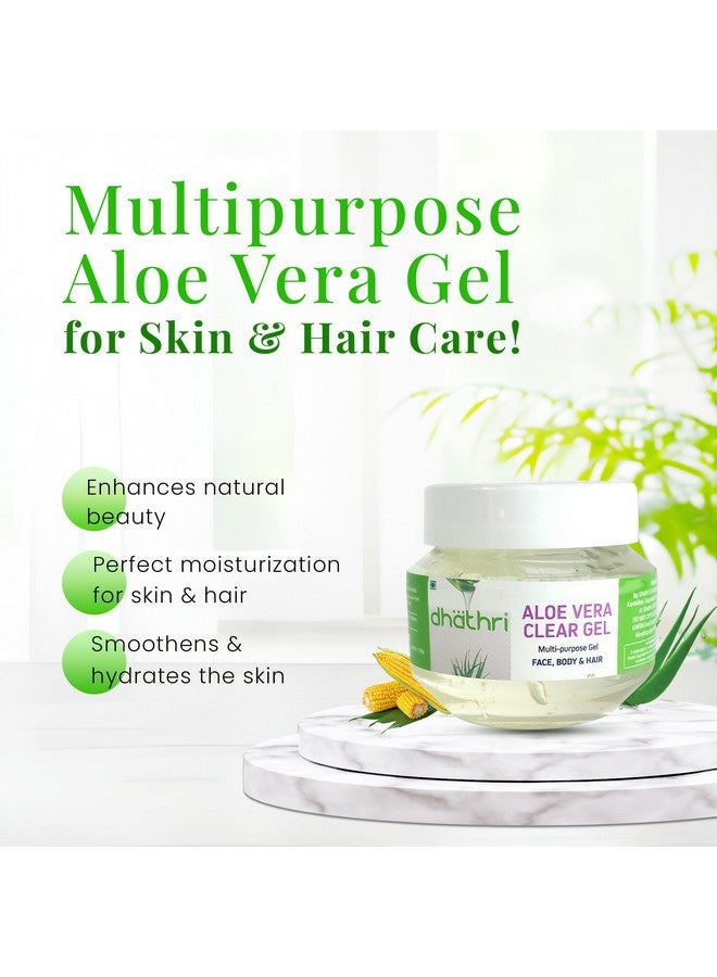 dhathri Dhathri Aloe Vera Clear Gel| Multipurpose Aloe Vera Gel For Face, Body & Hair |With the Essence of Wheat Germ Oil & Corn Extract | 100 GM - Image 4