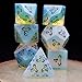 Haxtec Gemstone Dice Opal DND Dice Set with Dice Case Opalite DD Compatible with Dungeons and Dragons Dice TTRPG DND Master Gift - Image 3