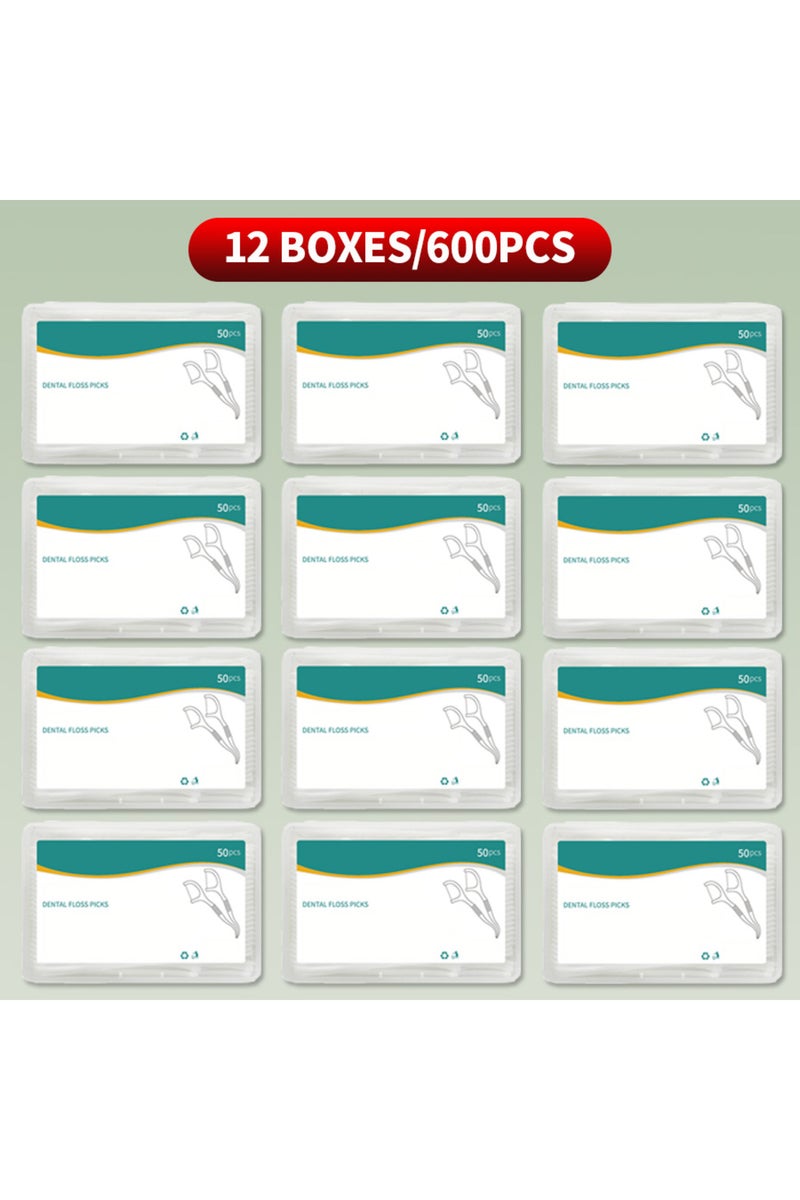 إيروريكس 12 علبة تحتوي على 600 قطعة أو 1000/600/300/150 قطعة - خيط تنظيف أسنان فائق النعومة - لتنظيف الفراغات بين الأسنان