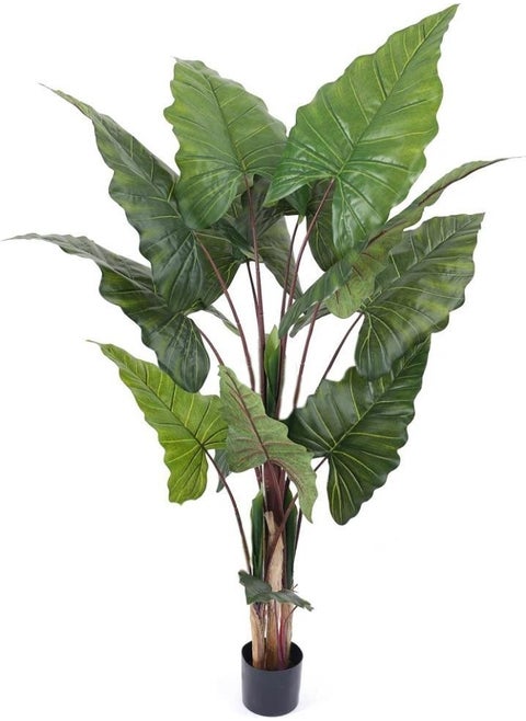 Nettenevime Artificial Tree Giant Elephant Ear Taro Tree 170 cm 11 Leaves