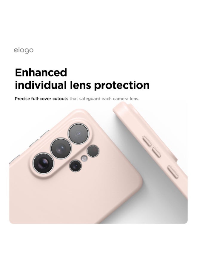 Elago Magnetic Liquid Silicone for Samsung Galaxy S26 ULTRA (2026) case cover with MagSafe Shockproof - Lovely Pink - Image 4