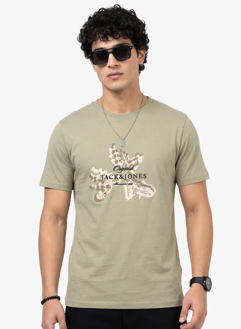 JACK & JONES Graphic Crew Neck T-Shirt