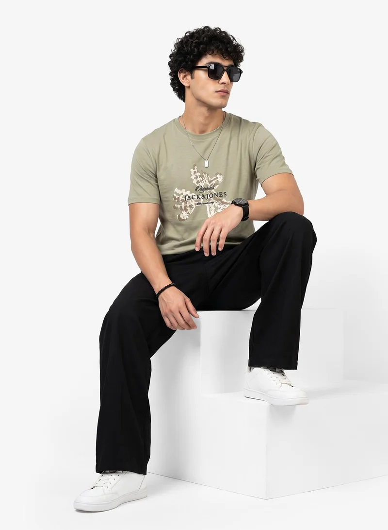 JACK & JONES Graphic Crew Neck T-Shirt