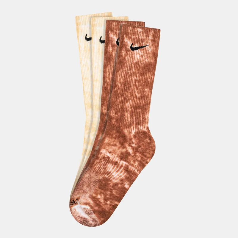 Nike Men's Cushioned Tie-Dye Crew Socks (2 Pack)