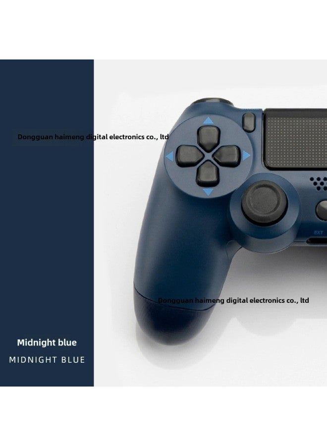 P4 Wireless Handle Snowflake on Gamepad Quality Stable Dual-shock Gyroscope P4 Bluetooth Gamepad-Product Color:Translucent Blue - Image 5