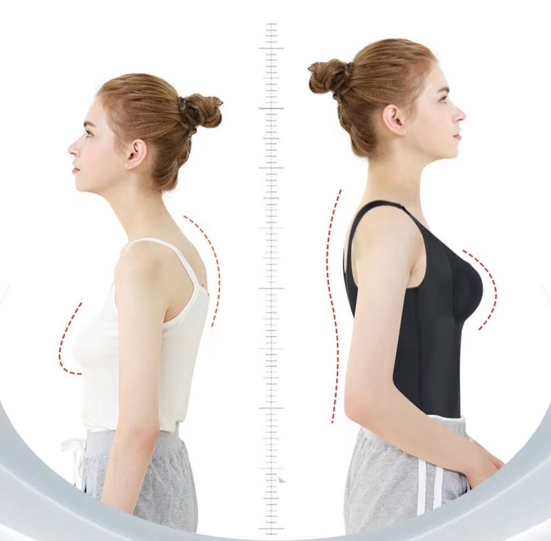 New Beautiful Back Hidden Force Clothing 4-In-One Straightening Back Chest Flat Abdomen Waist Body Shaping Clothing Breasted Belly - Image 5