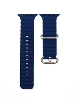 PROVENGE High quality Silicone Smart watch Strap Band for Apple Watch Ultra /9/8/7/6/5/4/3/2/SE 38mm 40mm 41mm Strap Watch Bracelet Blue  - Image 1