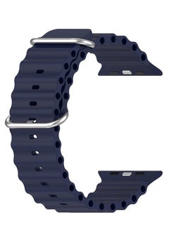 PROVENGE High quality Silicone Smart watch Strap Band for Apple Watch Ultra /9/8/7/6/5/4/3/2/SE 38mm 40mm 41mm Strap Watch Bracelet Blue  - Image 5