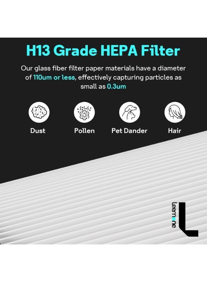 Neox فلتر بديل لجهاز تنقية الهواء فيليبس FY0900/30 بتقنية HEPA NanoProtect، متوافق مع أجهزة فيليبس AC0920، AC0921، AC0817، AC0819، AC0820 - Image 3