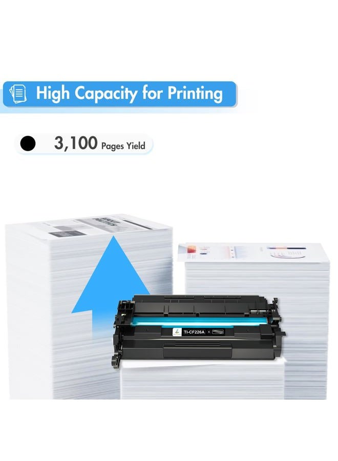 TRUE IMAGE 26A Toner Cartridge for HP Printer CF226A M426fdw Compatible for HP 26A Black Laserjet Toner Cartridge 26X CF226X M402n MFP M426fdw M402dn M402 M402dw M402dne M426fdn M426 M426dw Printer Ink 2 Pack - Image 3