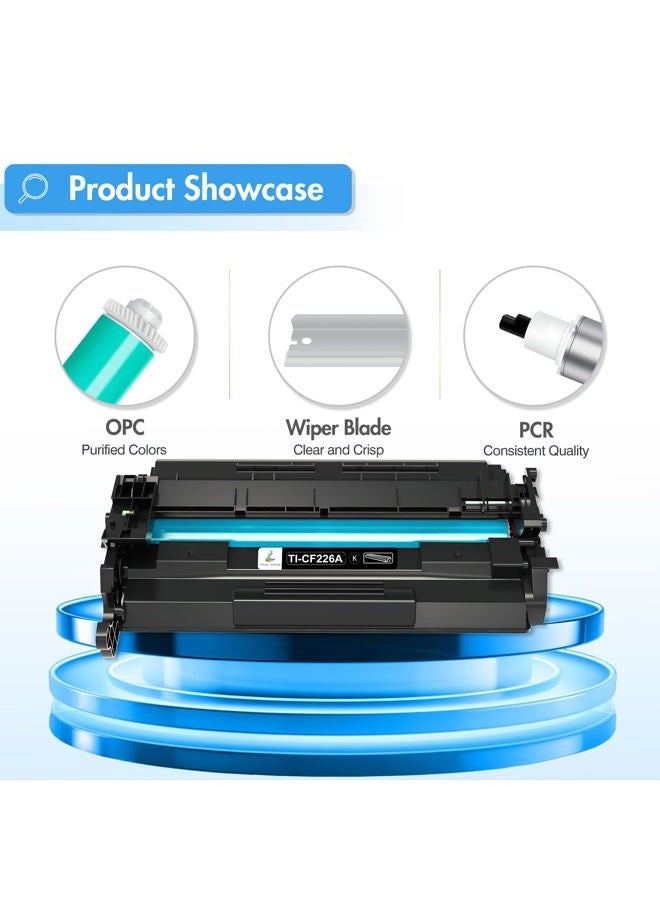 TRUE IMAGE 26A Toner Cartridge for HP Printer CF226A M426fdw Compatible for HP 26A Black Laserjet Toner Cartridge 26X CF226X M402n MFP M426fdw M402dn M402 M402dw M402dne M426fdn M426 M426dw Printer Ink 2 Pack - Image 5