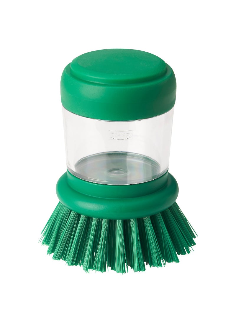 Dish-washing Brush With Dispenser, Bright Green
