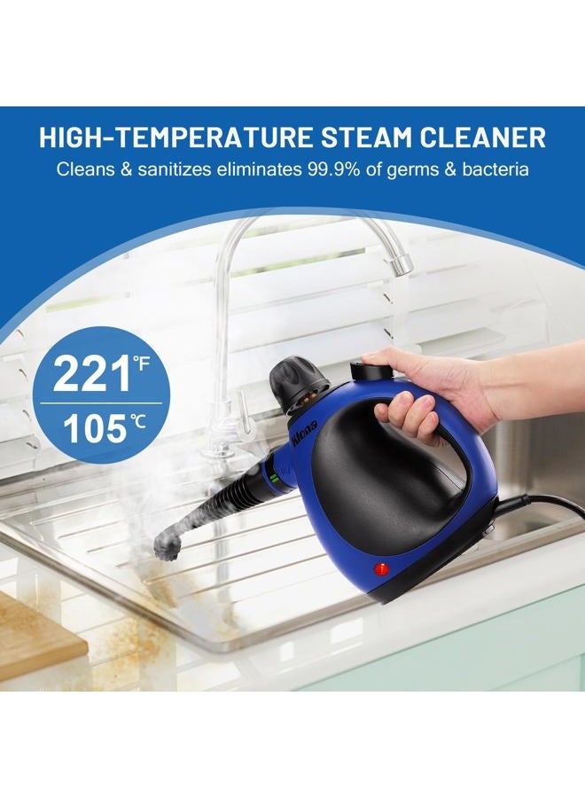 Klona Steam Cleaner, Multi-Purpose Handheld with 10 Accessories for Removing Steam Cleaner for All Dirt, Upholstery Furniture, Sofa, Tiles, Floor,Car, Window, Bathroom,Upholstery - Image 3