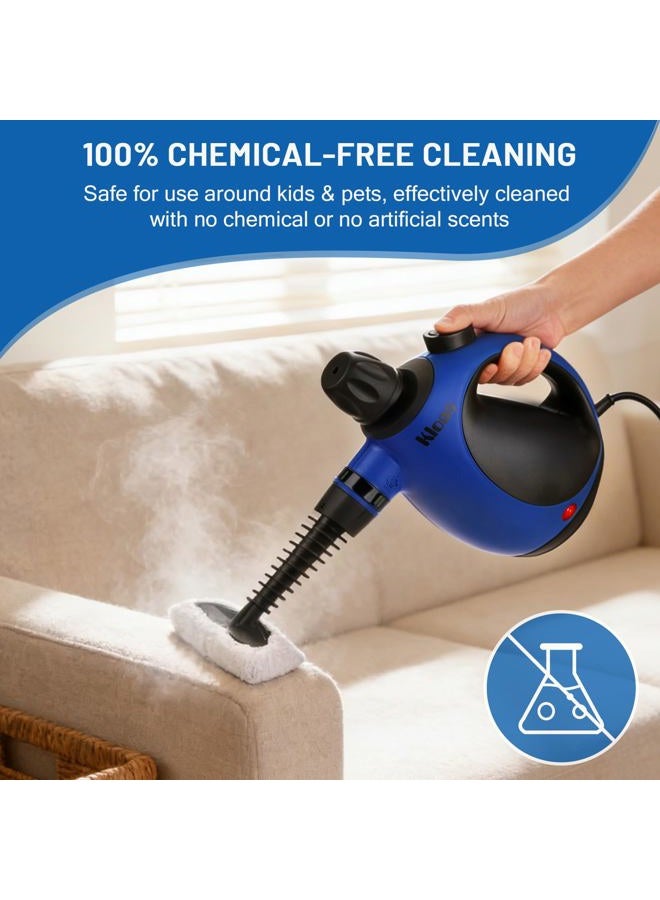 Klona Steam Cleaner, Multi-Purpose Handheld with 10 Accessories for Removing Steam Cleaner for All Dirt, Upholstery Furniture, Sofa, Tiles, Floor,Car, Window, Bathroom,Upholstery - Image 4