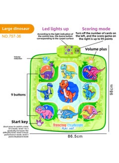 Children's Puzzle Electric Dance Blanket With Lights Bluetooth Version Music Blanket Parent-child Game Interactive Music Box-Color:HS-775-36