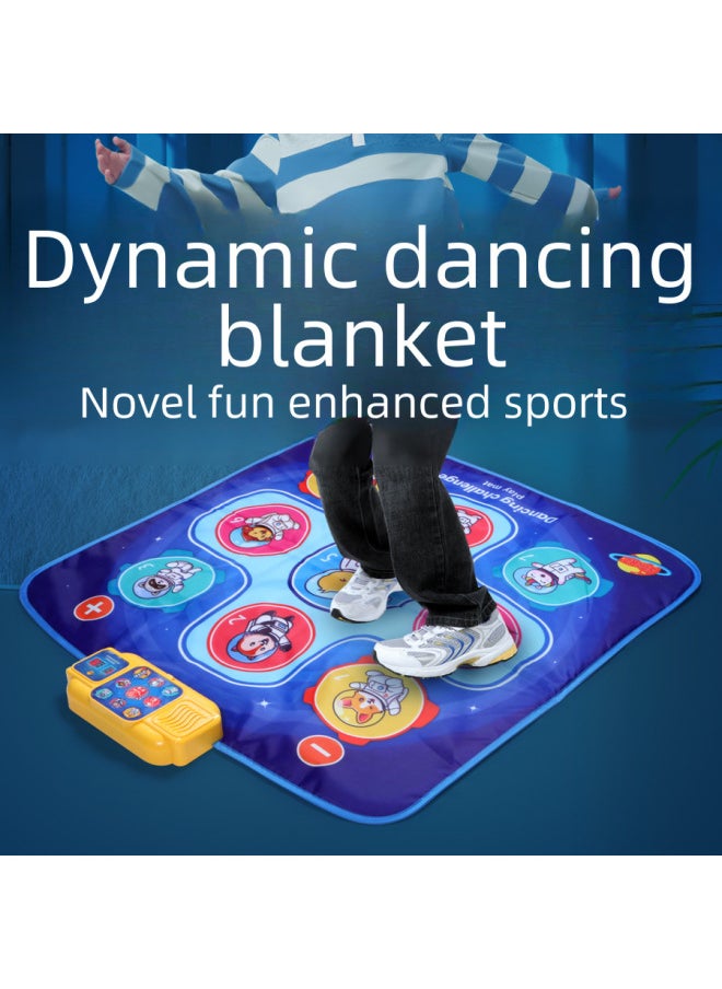 null - Children's Puzzle Electric Dance Blanket With Lights Bluetooth Version Music Blanket Parent-child Game Interactive Music Box-Color:HS-775-36 - Image 1