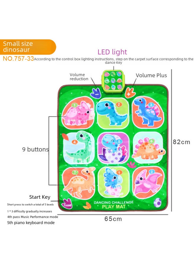 null - Children's Puzzle Electric Dance Blanket With Lights Bluetooth Version Music Blanket Parent-child Game Interactive Music Box-Color:HS-775-36 - Image 1
