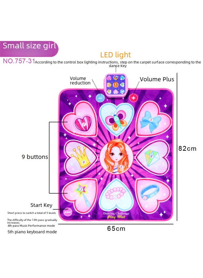 null - Children's Puzzle Electric Dance Blanket With Lights Bluetooth Version Music Blanket Parent-child Game Interactive Music Box-Color:HS-775-36 - Image 1