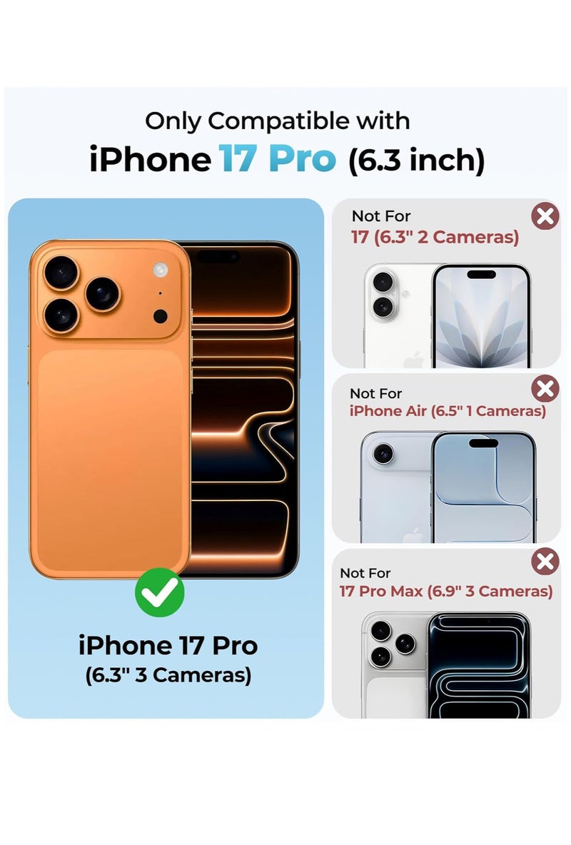 جراب iPhone 17 Pro مصنوع من السيليكون السائل الناعم لهاتف iPhone 17 Pro، غطاء مضاد للخدش مع بطانة داخلية من الألياف الدقيقة، جراب واقٍ مقاوم للصدمات لهاتف iPhone 17 Pro مقاس 6.3 بوصة - Image 2