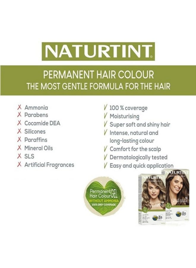 NATURTINT Permanent Hair Colour 4Nc Deep Cappuccino Brown 170 Ml | 92% Natural Ingredients | 100% Grey Coverage Long Lasting Hair Colour | Usda Certified | Ammonia Free Vegan Hair Color Gel  - Image 4