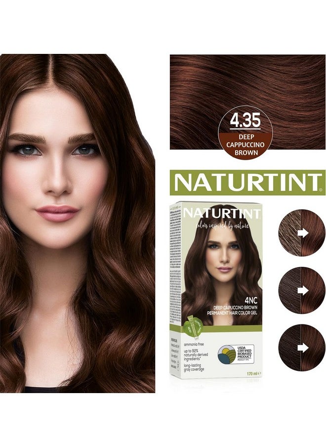 NATURTINT Permanent Hair Colour 4Nc Deep Cappuccino Brown 170 Ml | 92% Natural Ingredients | 100% Grey Coverage Long Lasting Hair Colour | Usda Certified | Ammonia Free Vegan Hair Color Gel  - Image 2