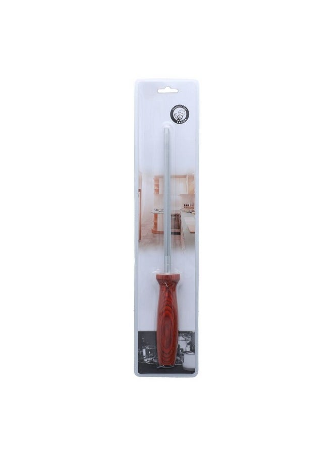 HATCHEN - High Quality Stainless Steel Knife Sharpener Brown and Silver 8inch PS1 - Image 1