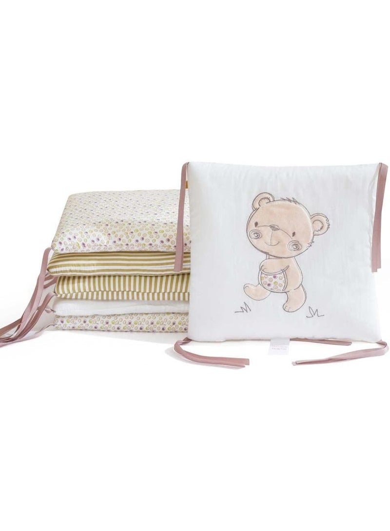 6 PCS Baby Crib Bumper, Cot Bumper,Breathable Mesh Cot Liner,Crib Rail Cover,Baby Boys Girls Nursery Crib Bedding,Baby Bed Bumper - Image 5