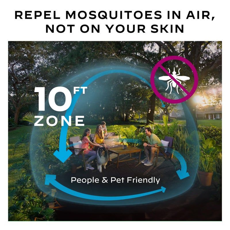 Thermacell Mosquito Repellent Radius Zone, Gen 2.0, Rechargeable; Includes 12-Hour Mosquito Repellent Refill; No Candle or Flame, Easy to Use & Long Lasting; Bug Spray Alternative - Image 2