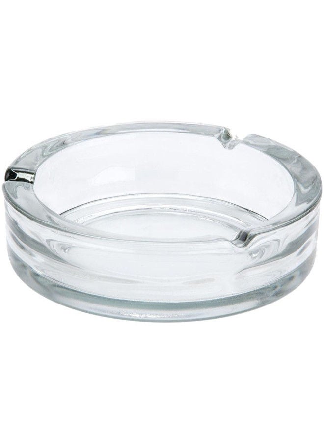 NIBEMINENT Round Glass Ashtray Clear