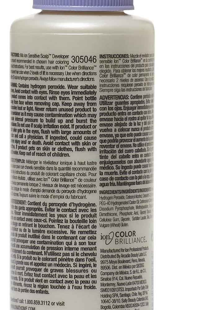 ION Sensitive Scalp 20 Volume Creme Developer with Conditioning Wheat Protein - 120 ml - Image 3