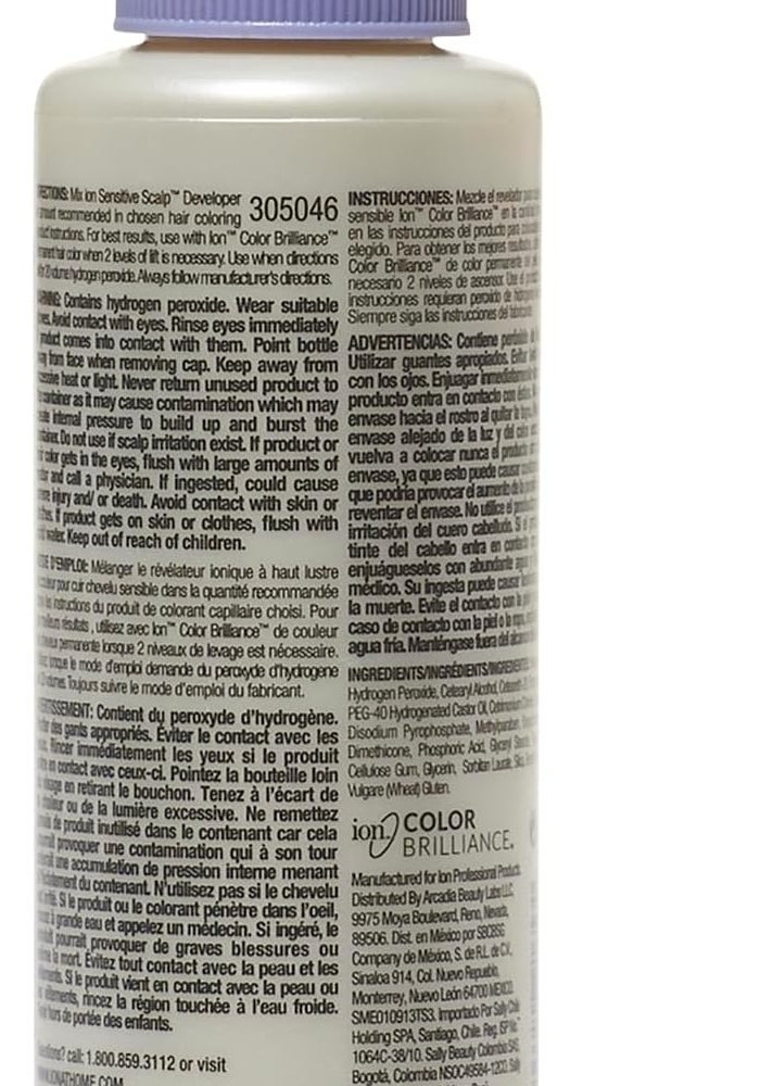 ION Sensitive Scalp 20 Volume Creme Developer with Conditioning Wheat Protein - 120 ml - Image 2