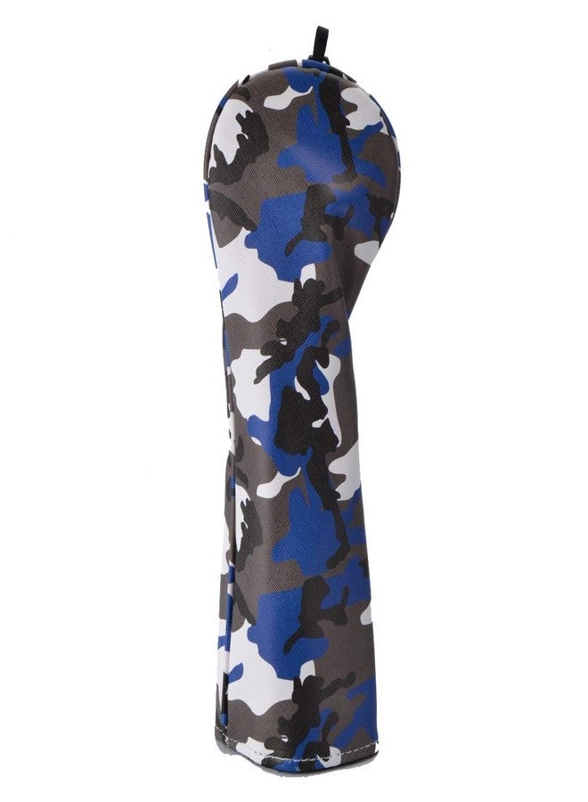 GOOACTION Camo Golf Club 3 5 Fairway Wood Headcover Synthetic Leather Camouflage Print Blue Creative Headcover Protector - Image 1