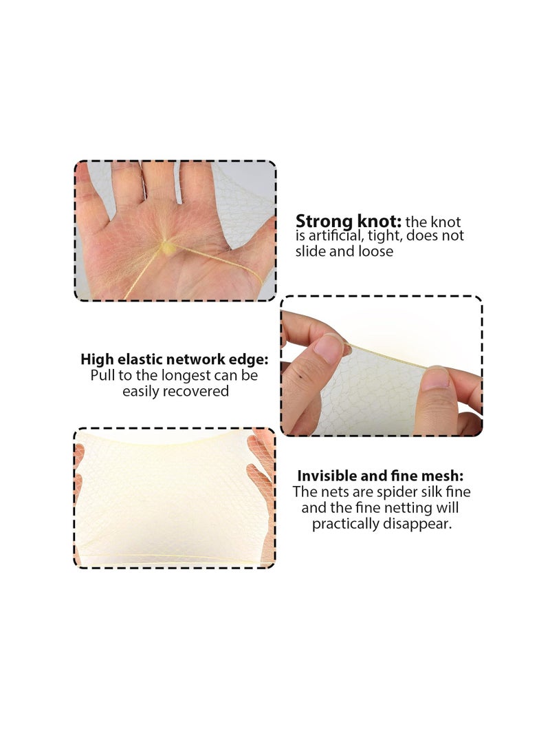 Teenitor Hair Nets Invisible Elastic Edge Mesh and Bobby Pins Set 40 Pieces HairNets 80 Pieces U Shaped Pins for Ballet Bun 3 Size Blonde - Image 5