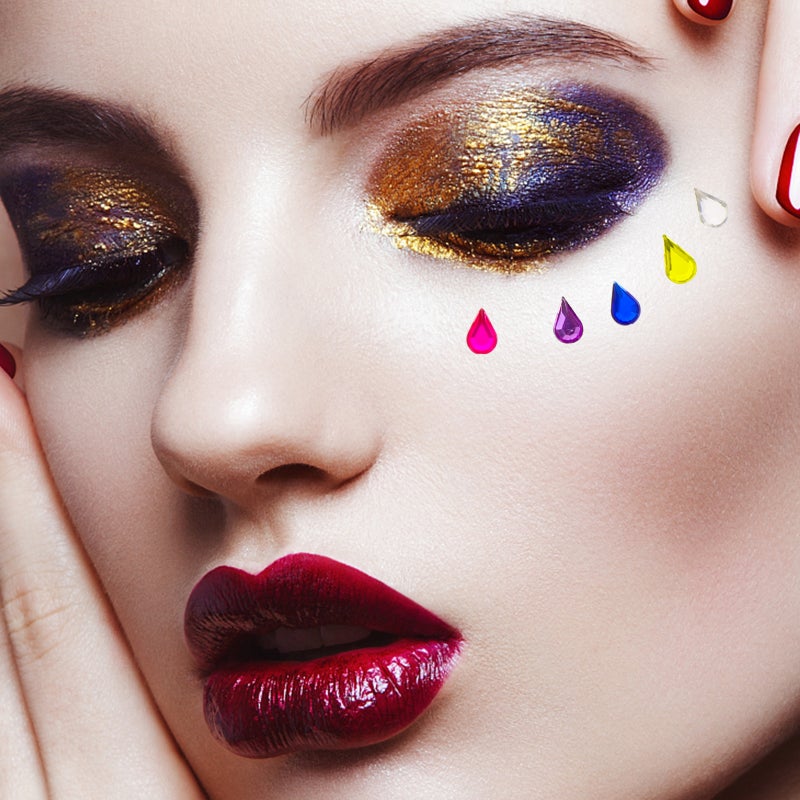 💄 أحجار كريستالية للوجه والعينين لملصقات ذاتية اللصق - Image 3