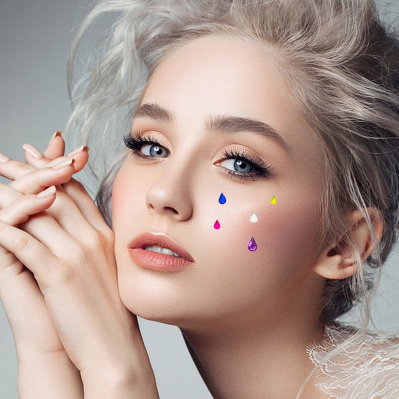 💄 أحجار كريستالية للوجه والعينين لملصقات ذاتية اللصق - Image 5