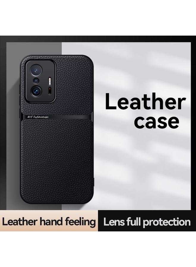 erorex Case For Xiaomi 11T / 11T Pro Litchi Leather Magnetic Full Coverage Shockproof Phone Case - Image 2