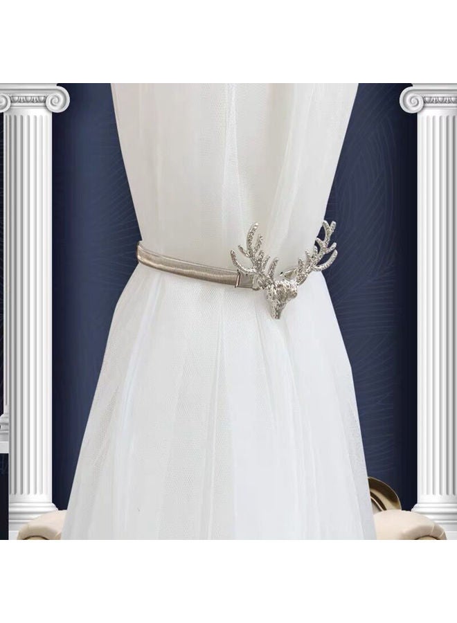 NIBEMINENT Anti-rust Metal Curtain Clip Silver