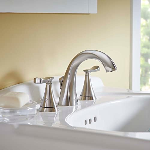 American Standard 7413801.295, Chatfield 8-Inch Widespread 2-Handle Bathroom Faucet 1.2 GPM, Brushed Nickel - Image 4