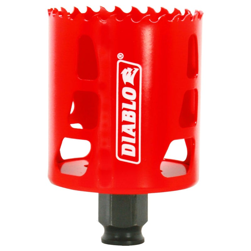 Diablo Bi-Metal Hole Saw With Variable Tooth Design For Faster Cuts - Fits With Snap-Lock Plus Mandrel System - 2-3/8"" Diameter, 2-3/8"" Length - Dhs2375 - Image 1