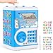 STOPKLAS Piggy Bank for Kids Electronic Mini ATM Bank with Password for Boys Girls Money Saving Box with Auto Grab Bill Slot Cash Coin Can Money Safe Toy Birthday for Age 312 Blue - Image 2