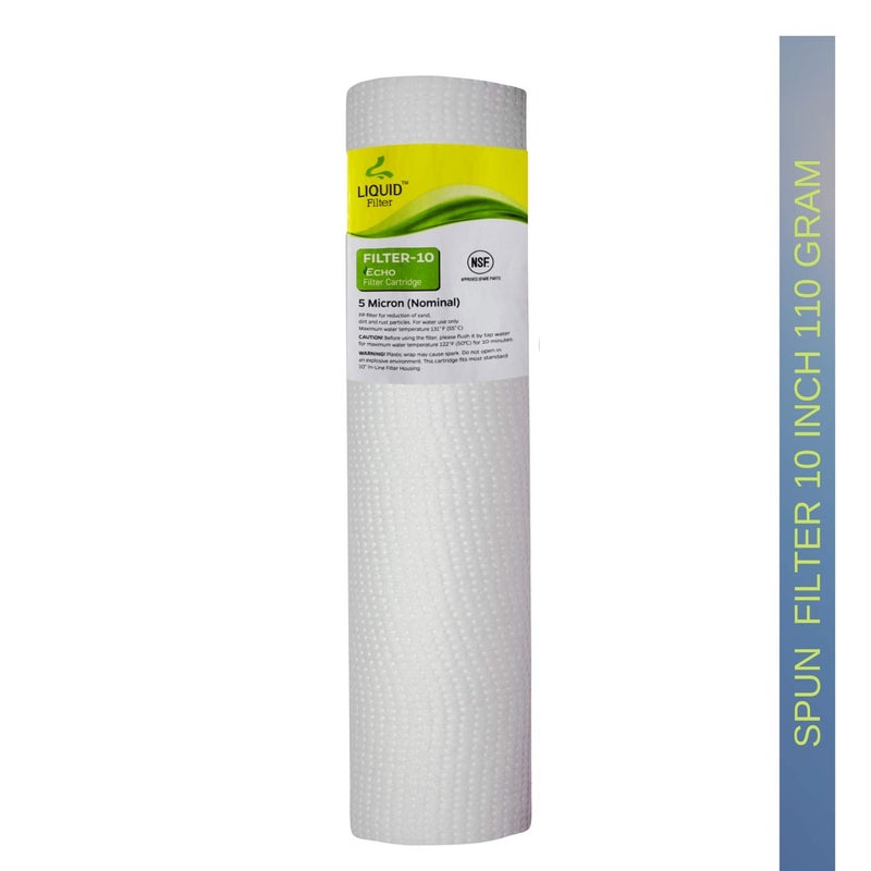 SHAPURE 10 Inch Plastic Substitute Reverse Osmosis Filters RO for Almost all RO System 345 stages GAC10 PP10 CTO10 White Set of 3 - Image 4