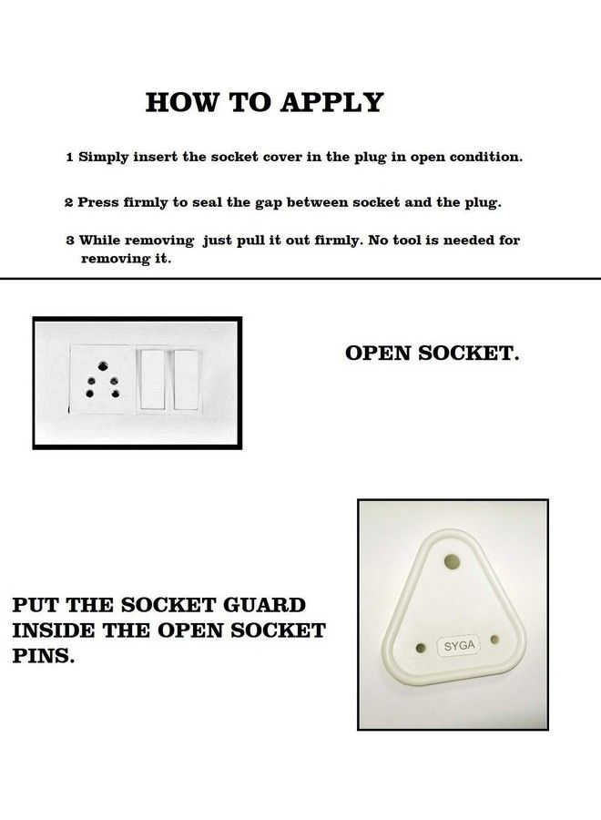 Syga Pack Of 16 Indian Plug Protector Nonflammable Combo For Baby Safety - Image 5